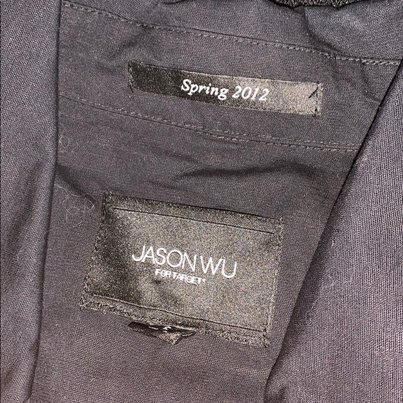 Jason Wu for Target black trench coat w/pink lace - Picture 7 of 8